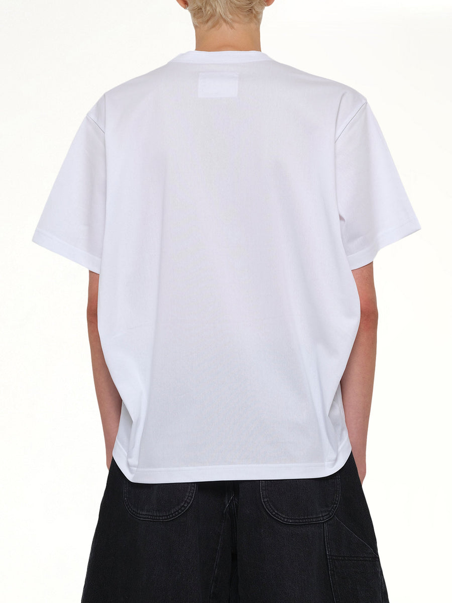 Cotton Jersey T-Shirt in White