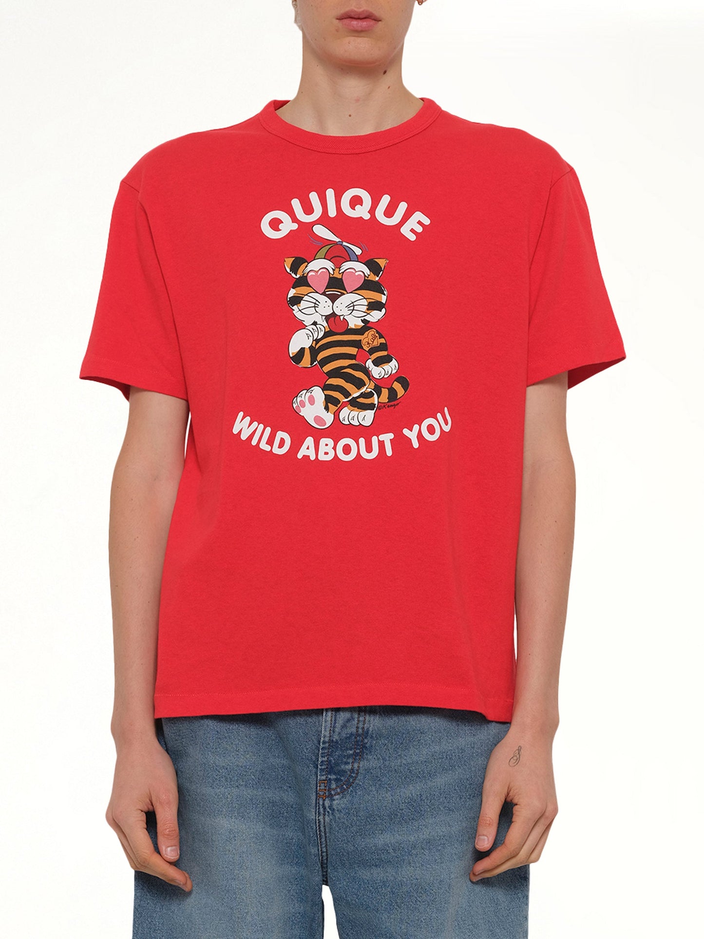 Kenzo Cartoon Classic T-Shirt in Cherry