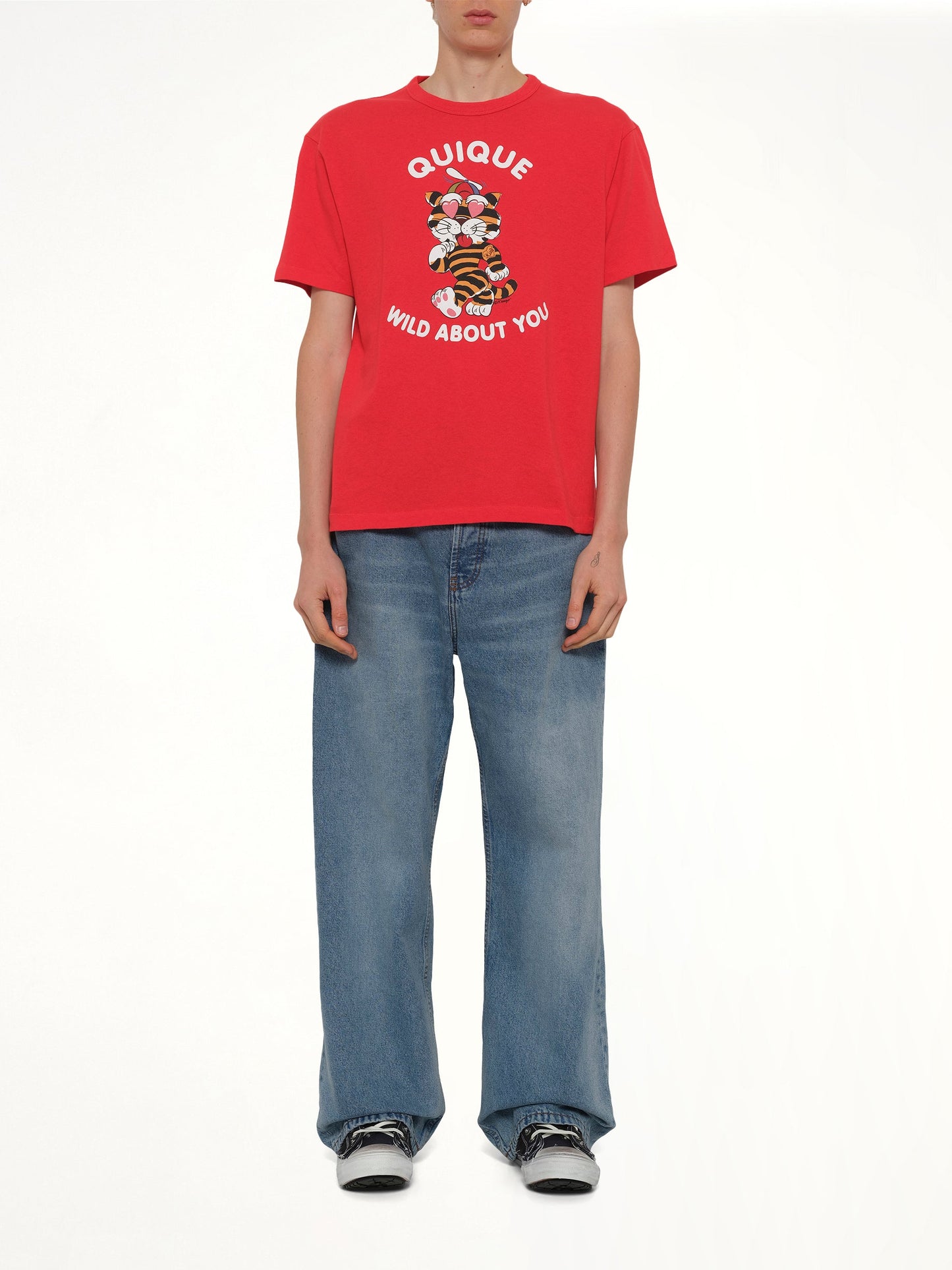 Kenzo Cartoon Classic T-Shirt in Cherry