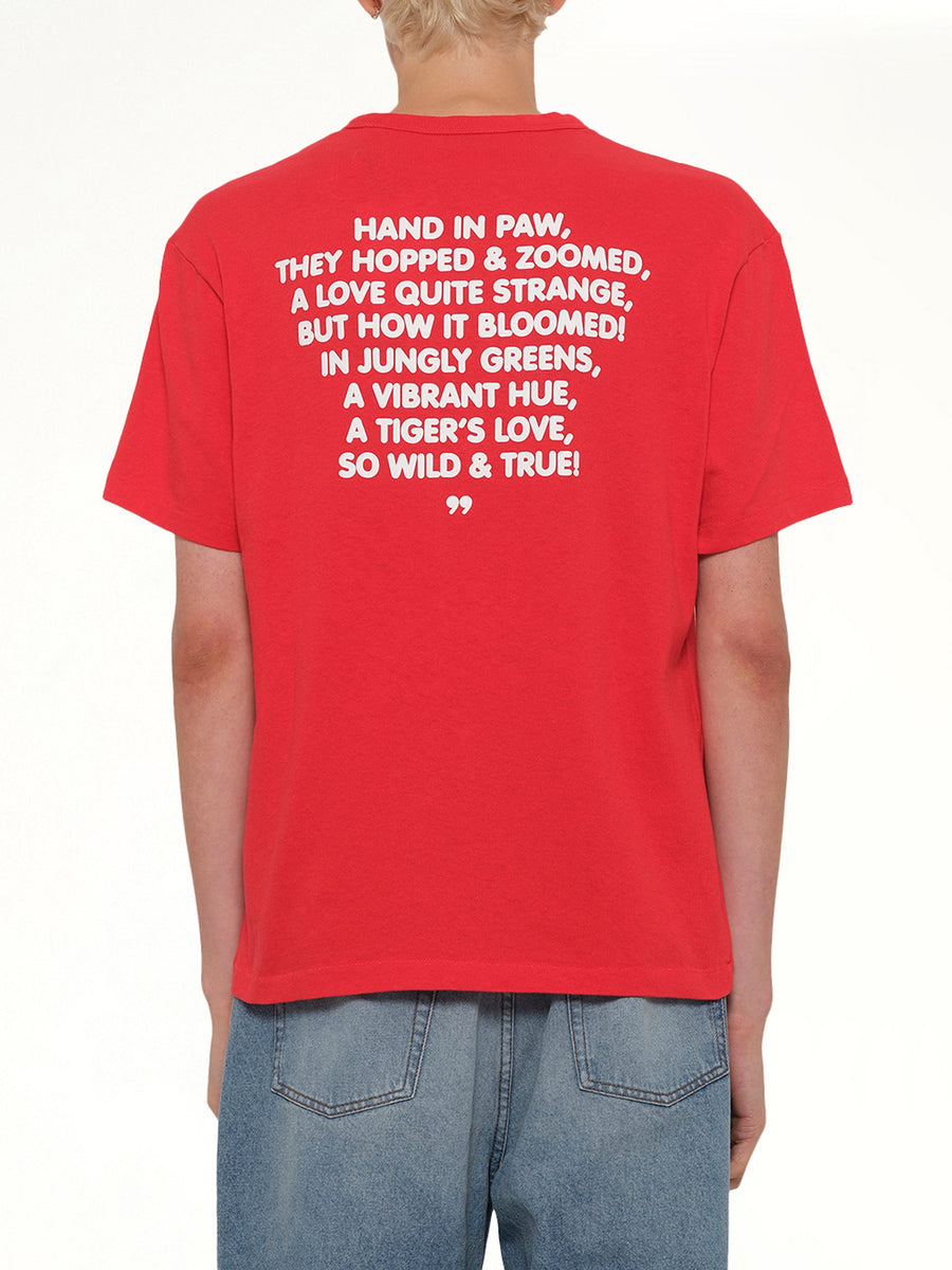 Kenzo Cartoon Classic T-Shirt in Cherry