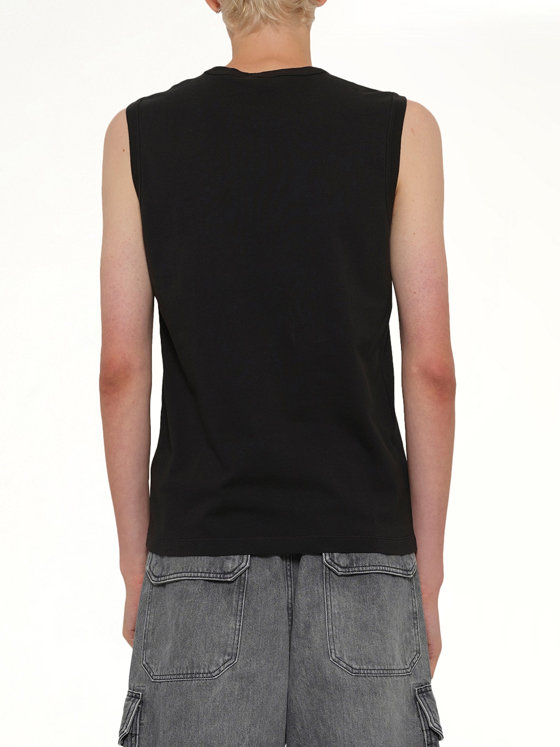 T-BISCO-IOD 블랙 탱크탑