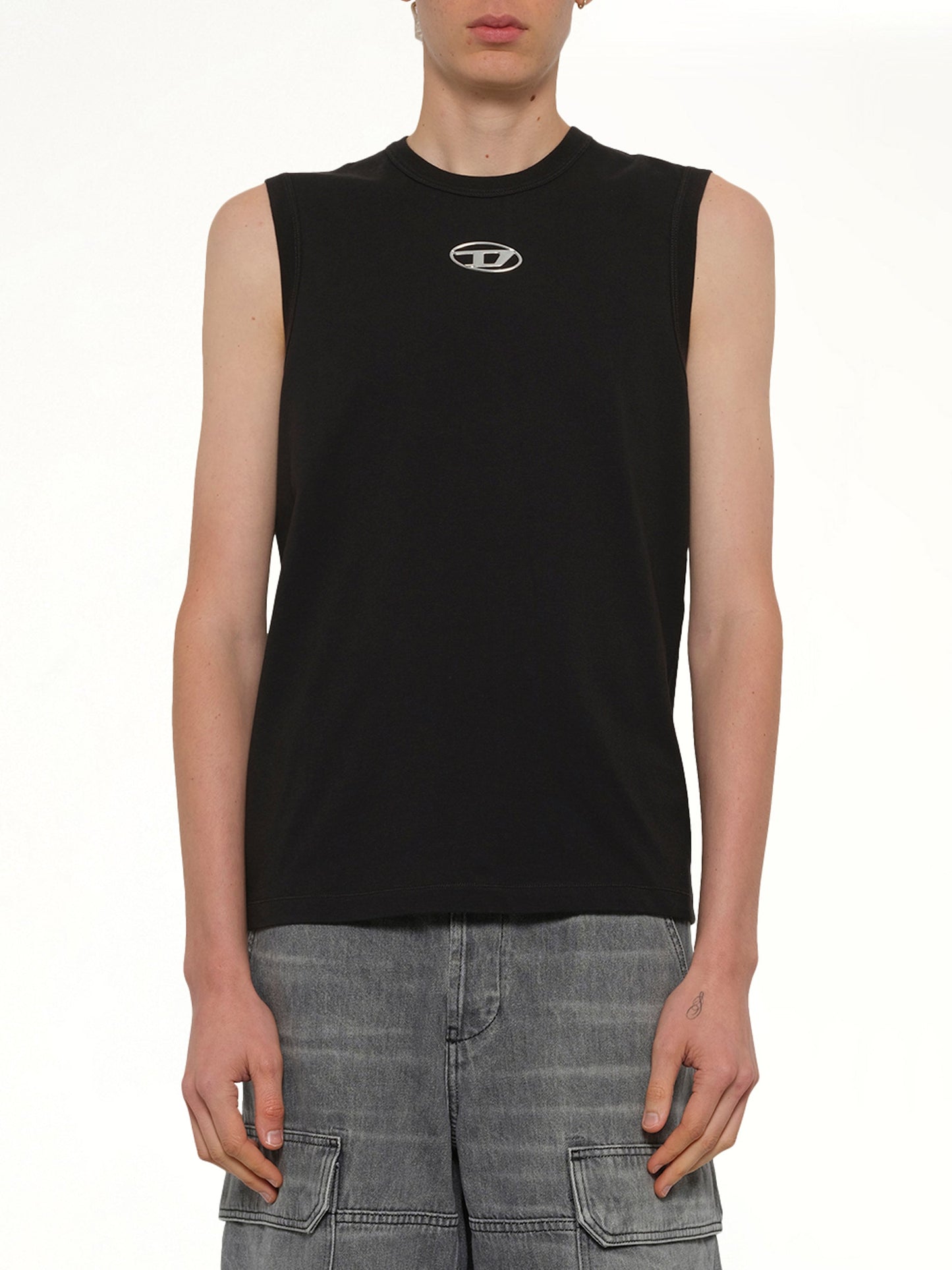 T-BISCO-IOD Tank Top in Black