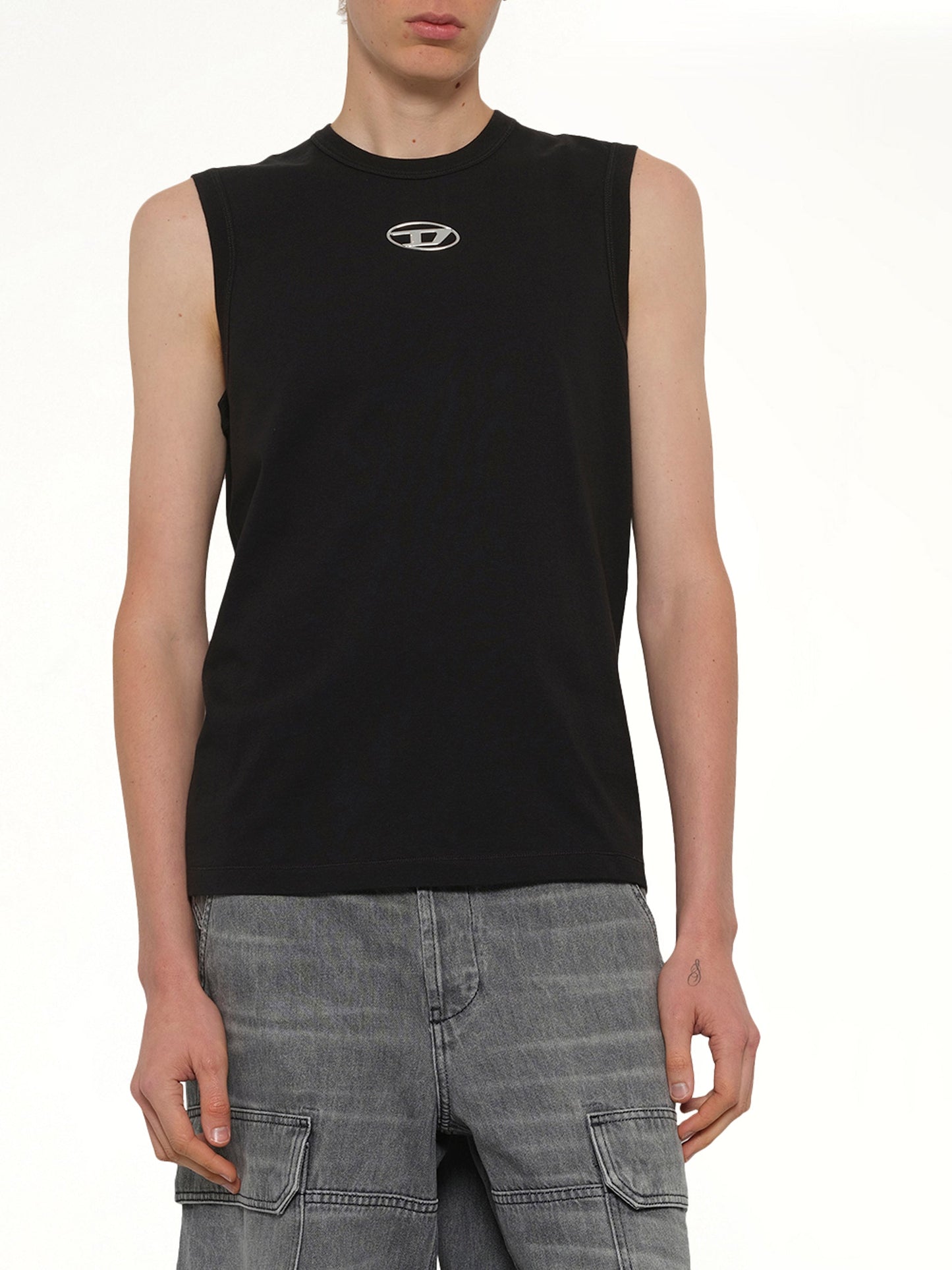 T-BISCO-IOD Tank Top in Black