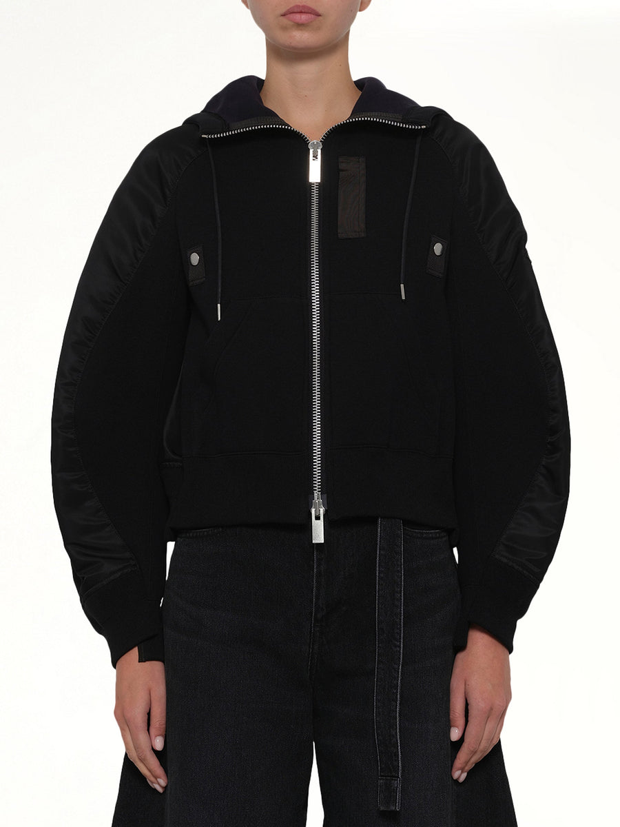 Sponge Sweat Twist Hoodie in Black