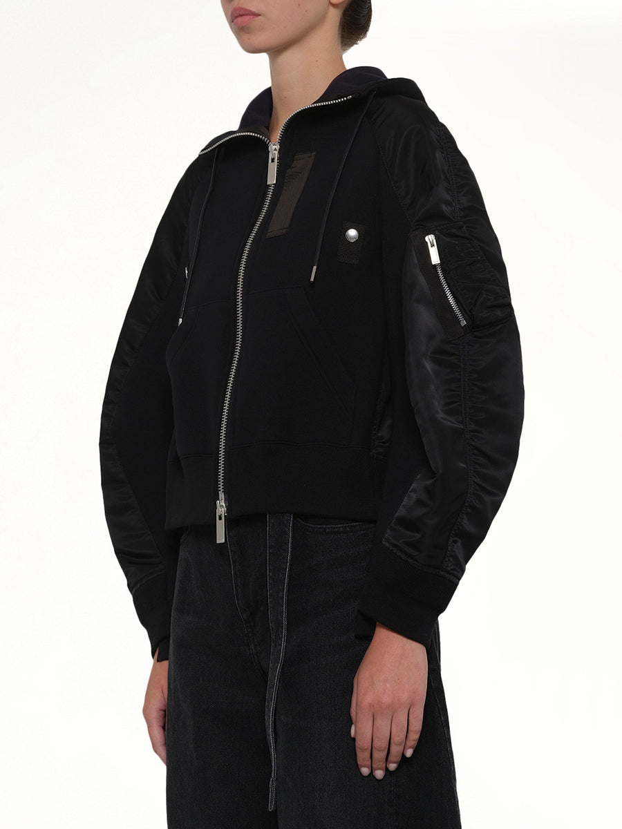 Sponge Sweat Twist Hoodie in Black