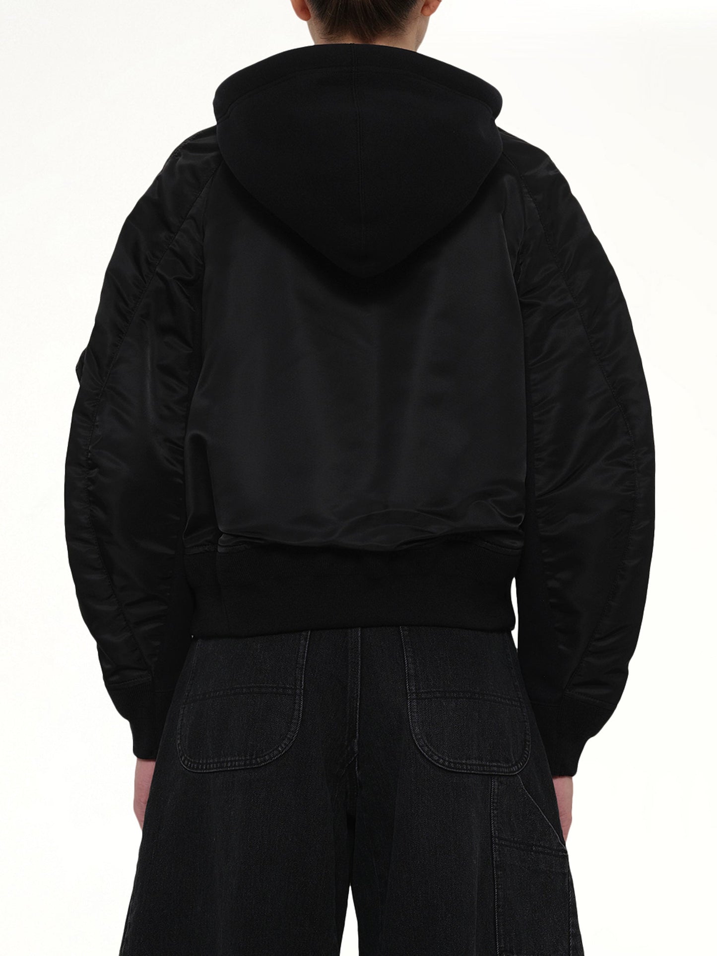 Sponge Sweat Twist Hoodie in Black