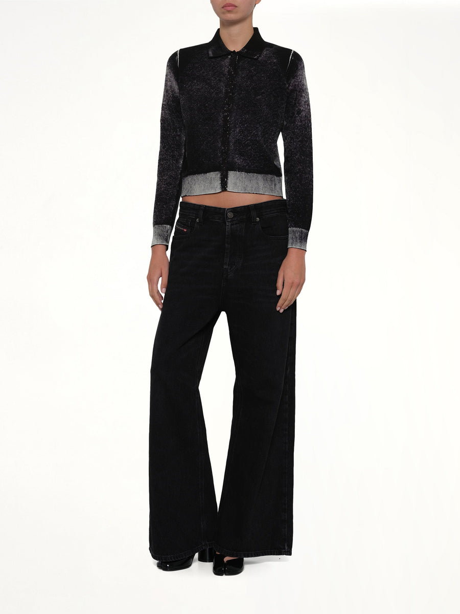 M-LOREN Knit Polo in Black