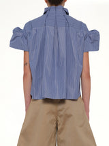 Poplin Stripe Shirt in Blue