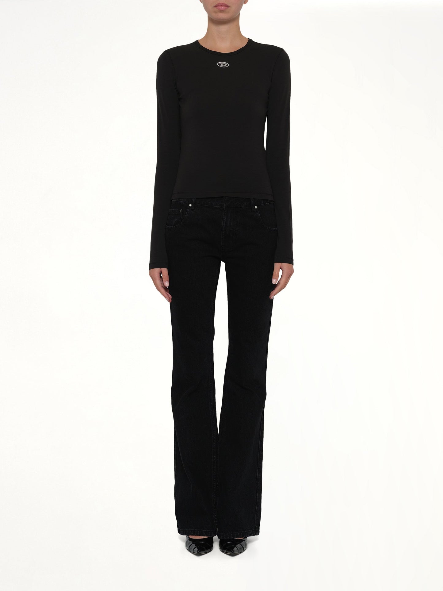 T-UNCUTIESLONG-LS-OD LS T-Shirt in Black