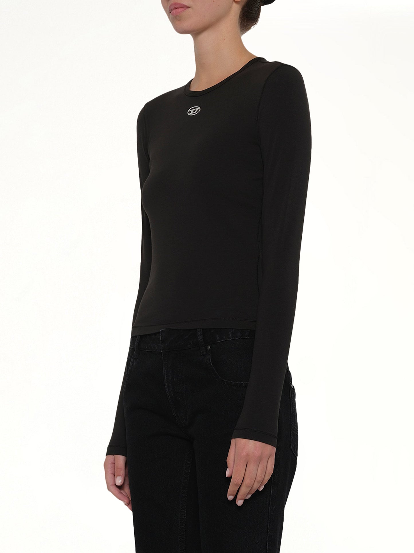 T-UNCUTIESLONG-LS-OD LS T-Shirt in Black