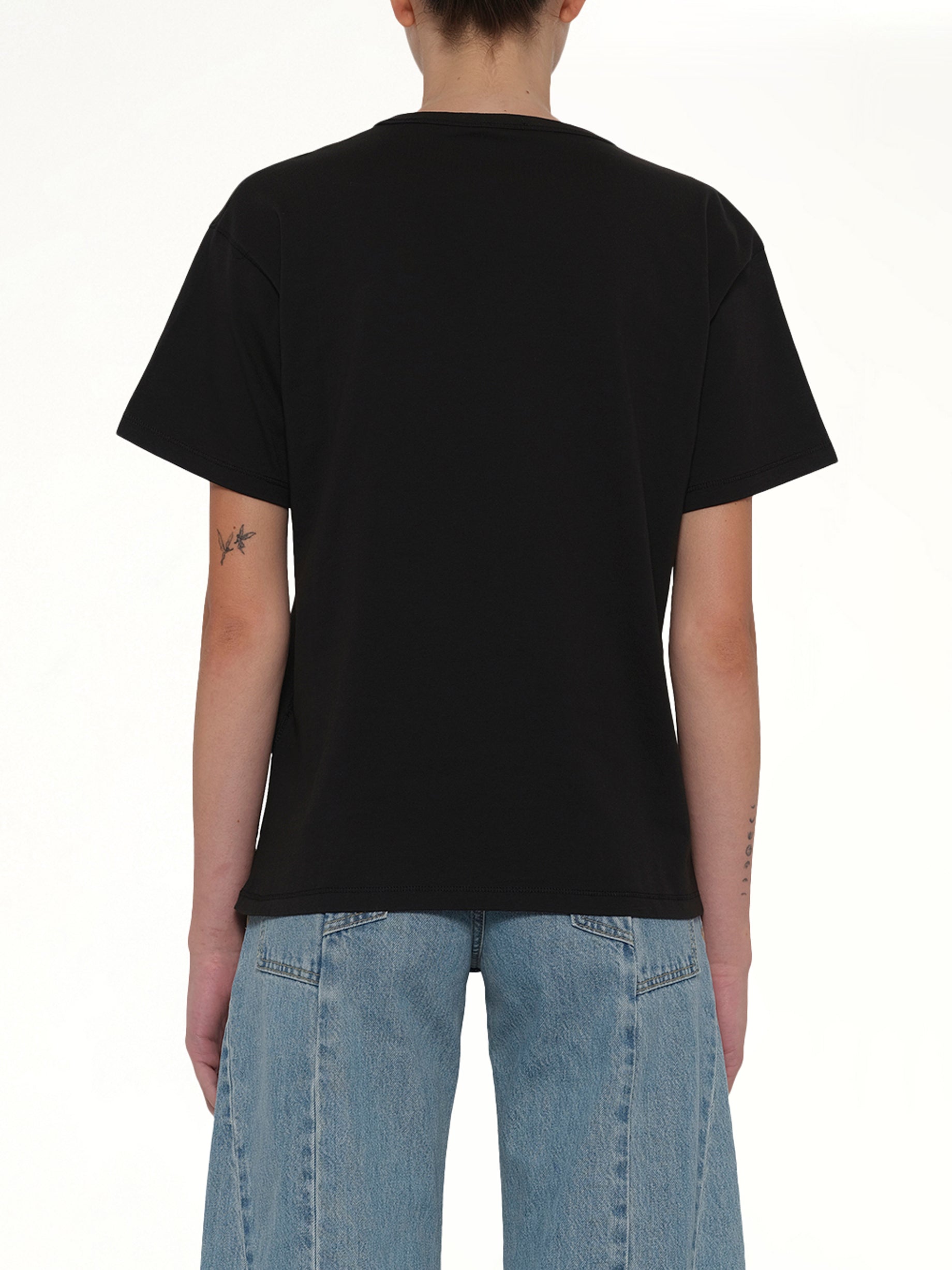 DIESEL T-NORMY-OD-S1 T-Shirt in Black Back View from MARAIS