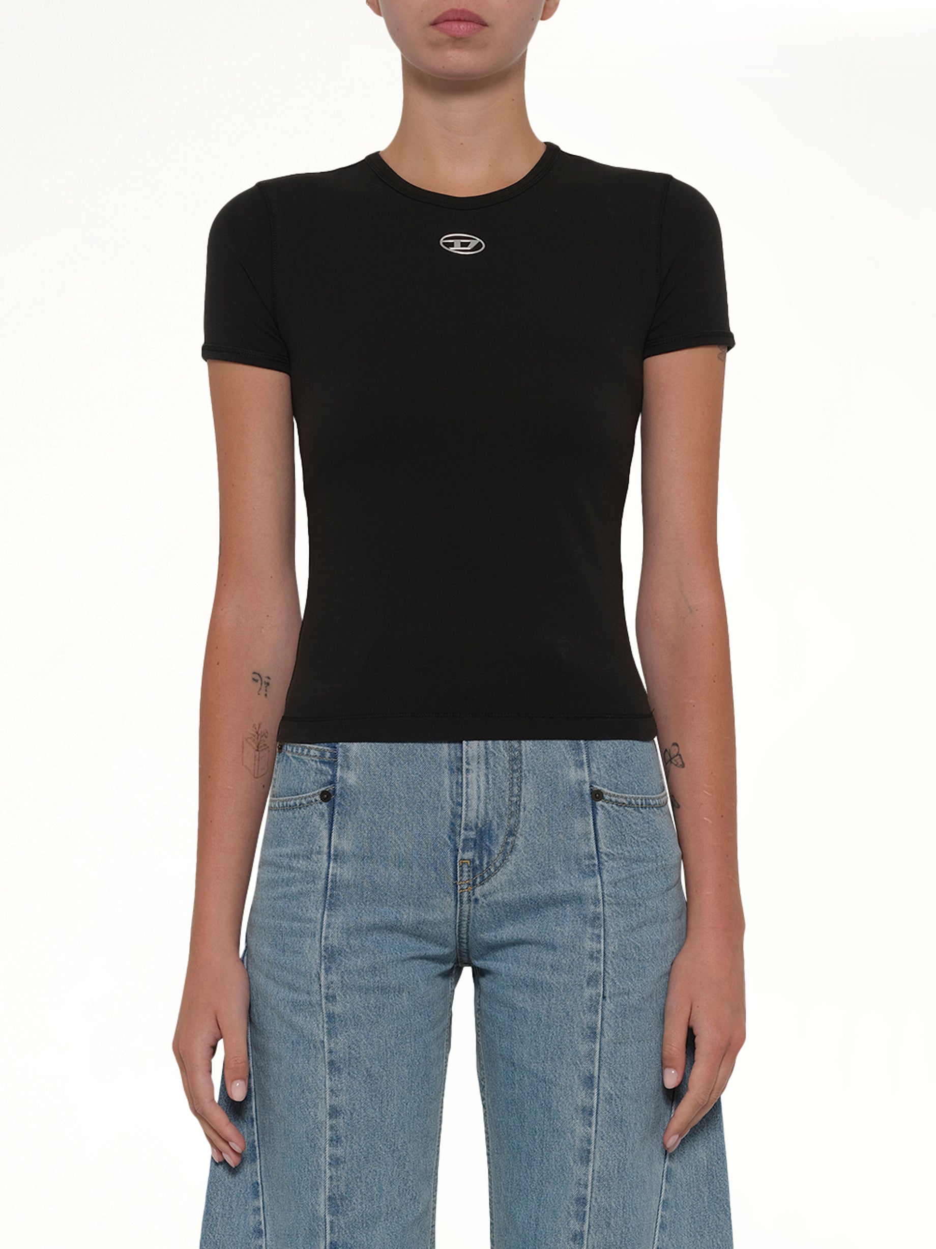 T-UNCUTIESLONG-OD T-Shirt in Black