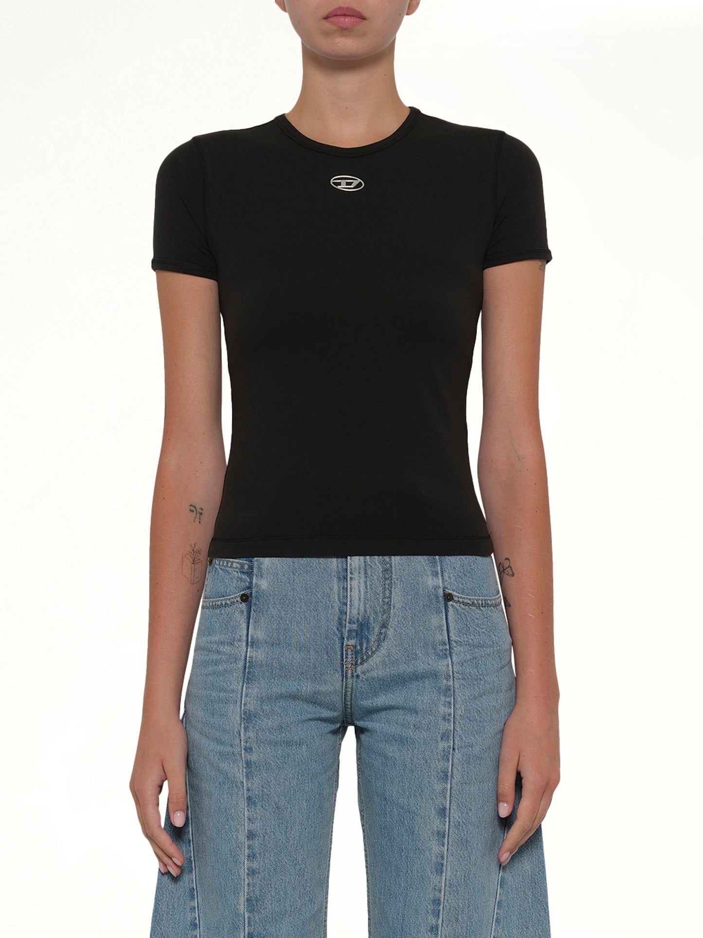 T-UNCUTIESLONG-OD T-Shirt in Black