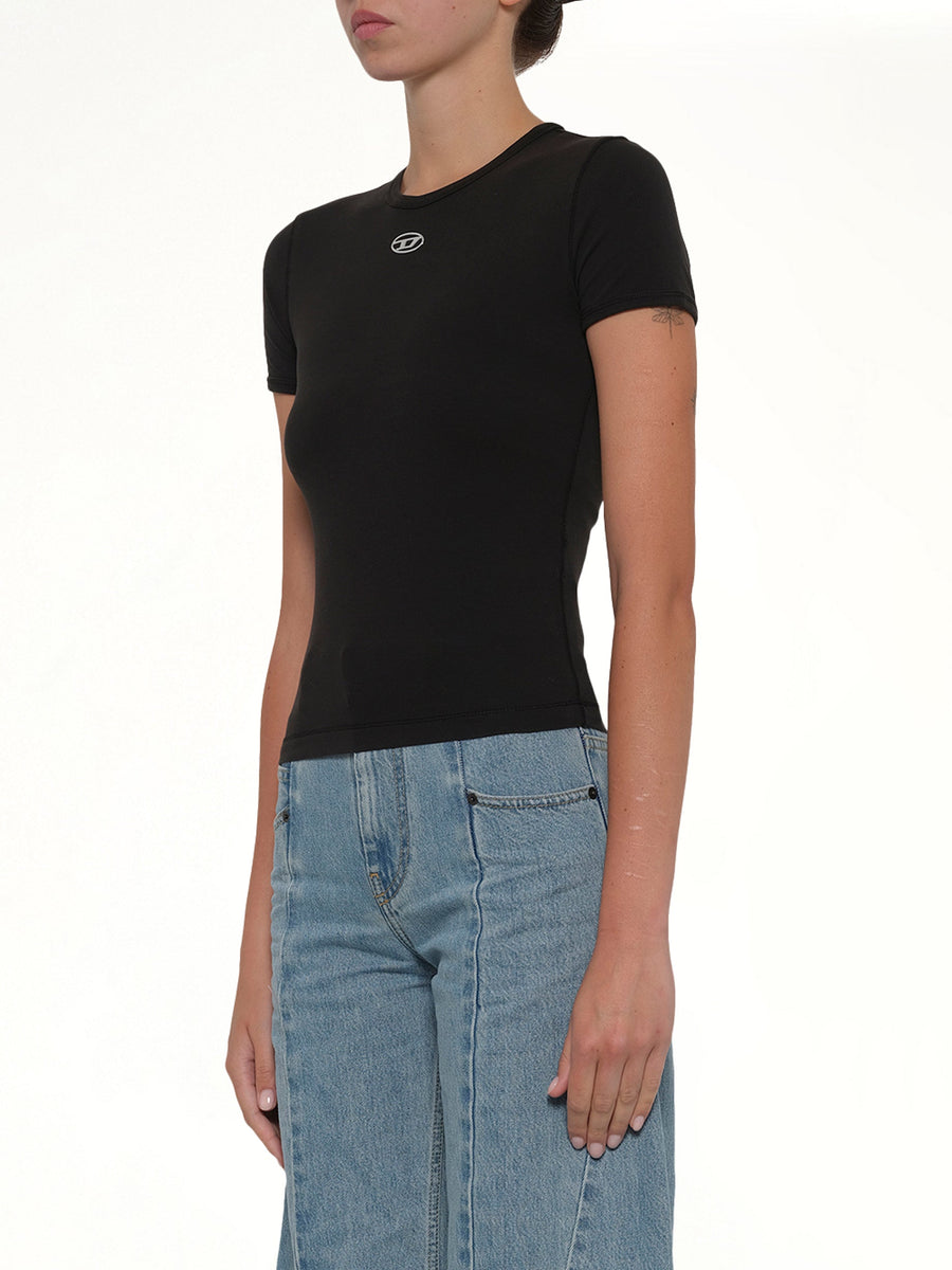 T-UNCUTIESLONG-OD T-Shirt in Black