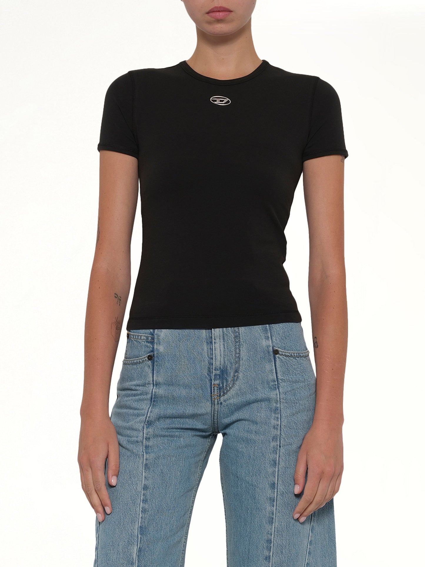 T-UNCUTIESLONG-OD T-Shirt in Black