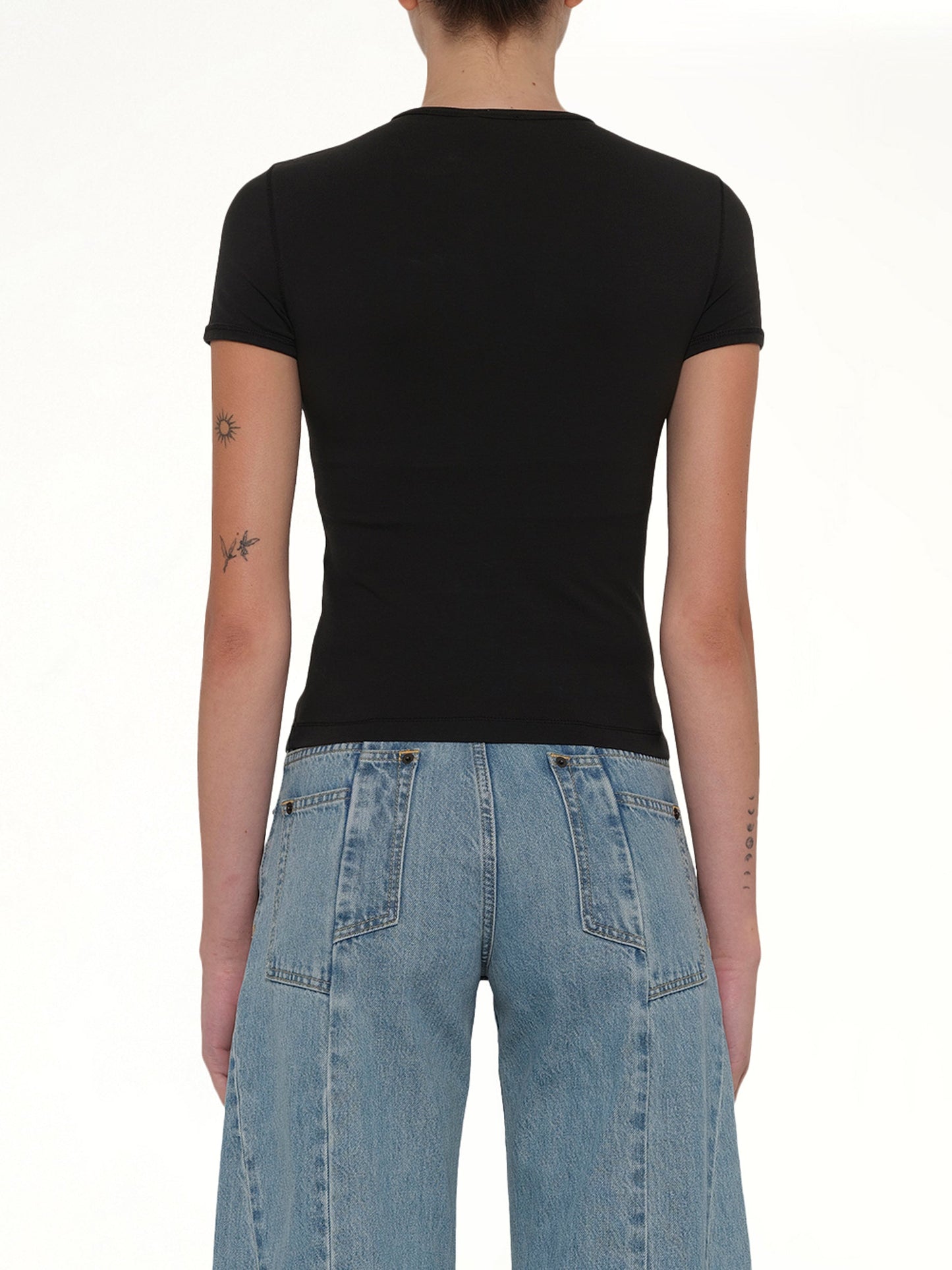 T-UNCUTIESLONG-OD T-Shirt in Black