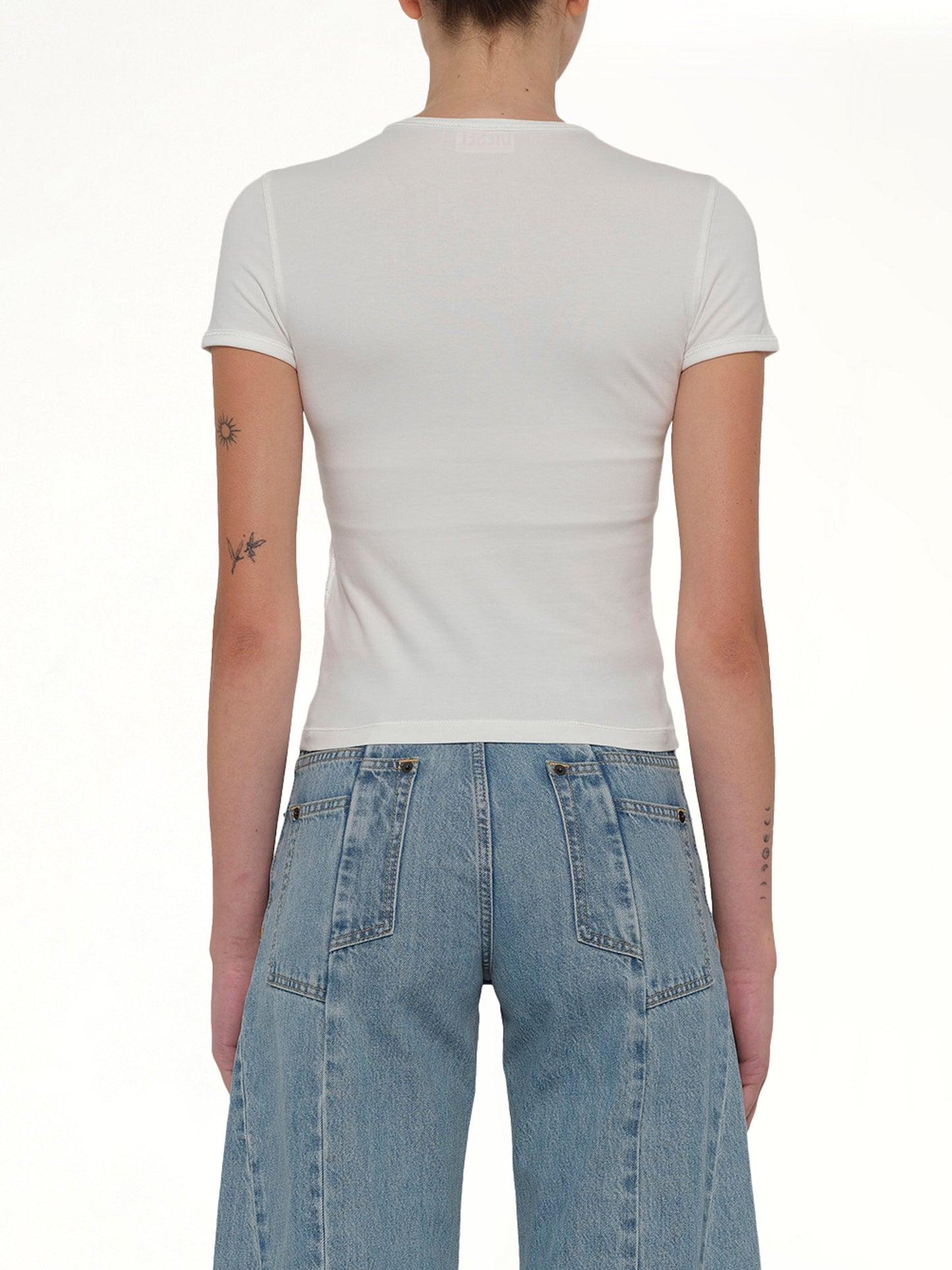 T-UNCUTIESLONG-OD T-Shirt in White