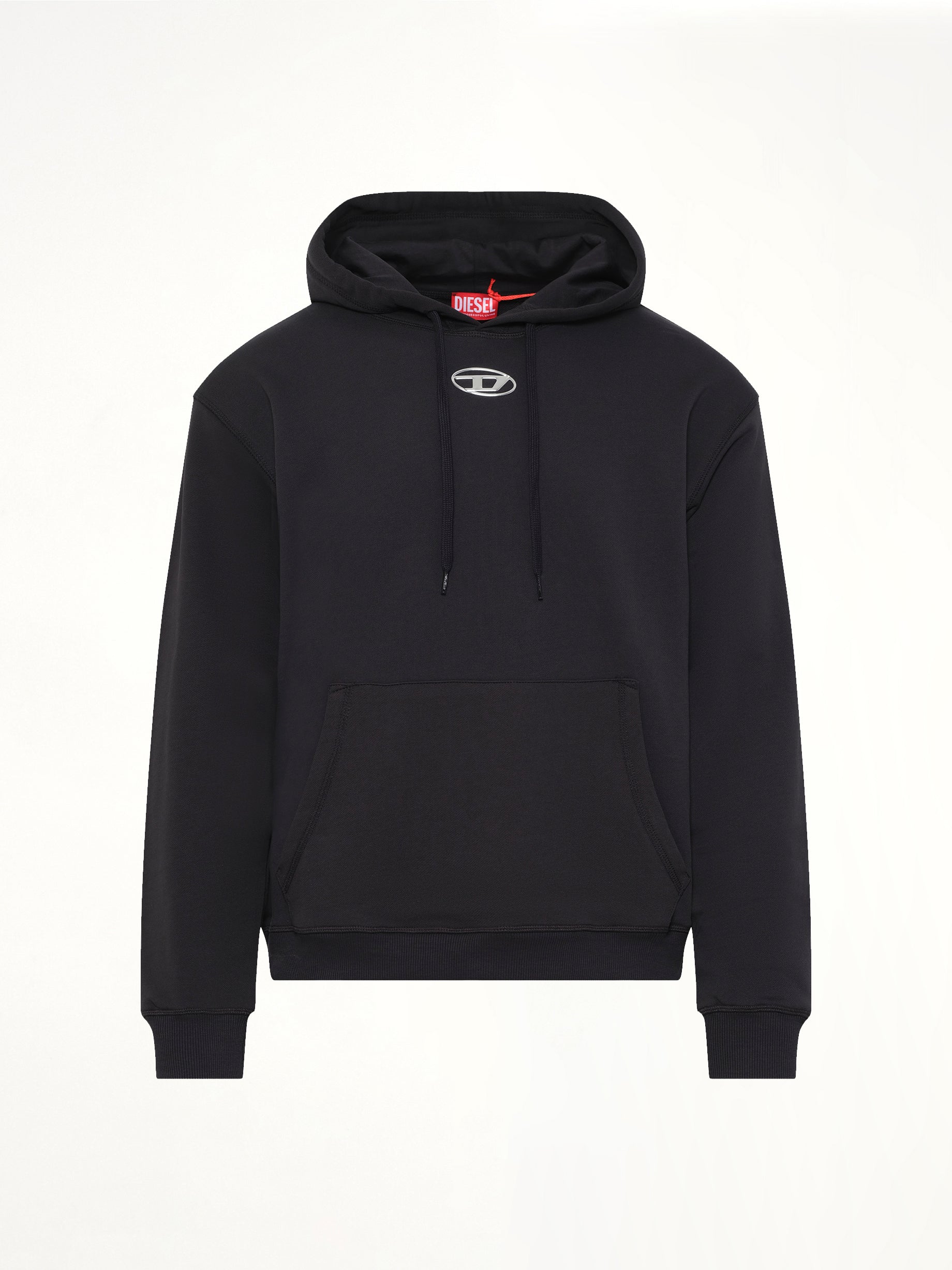 DIESEL S-NORM-HOOD-IOD Hoodie in Black Product Photo from MARAIS