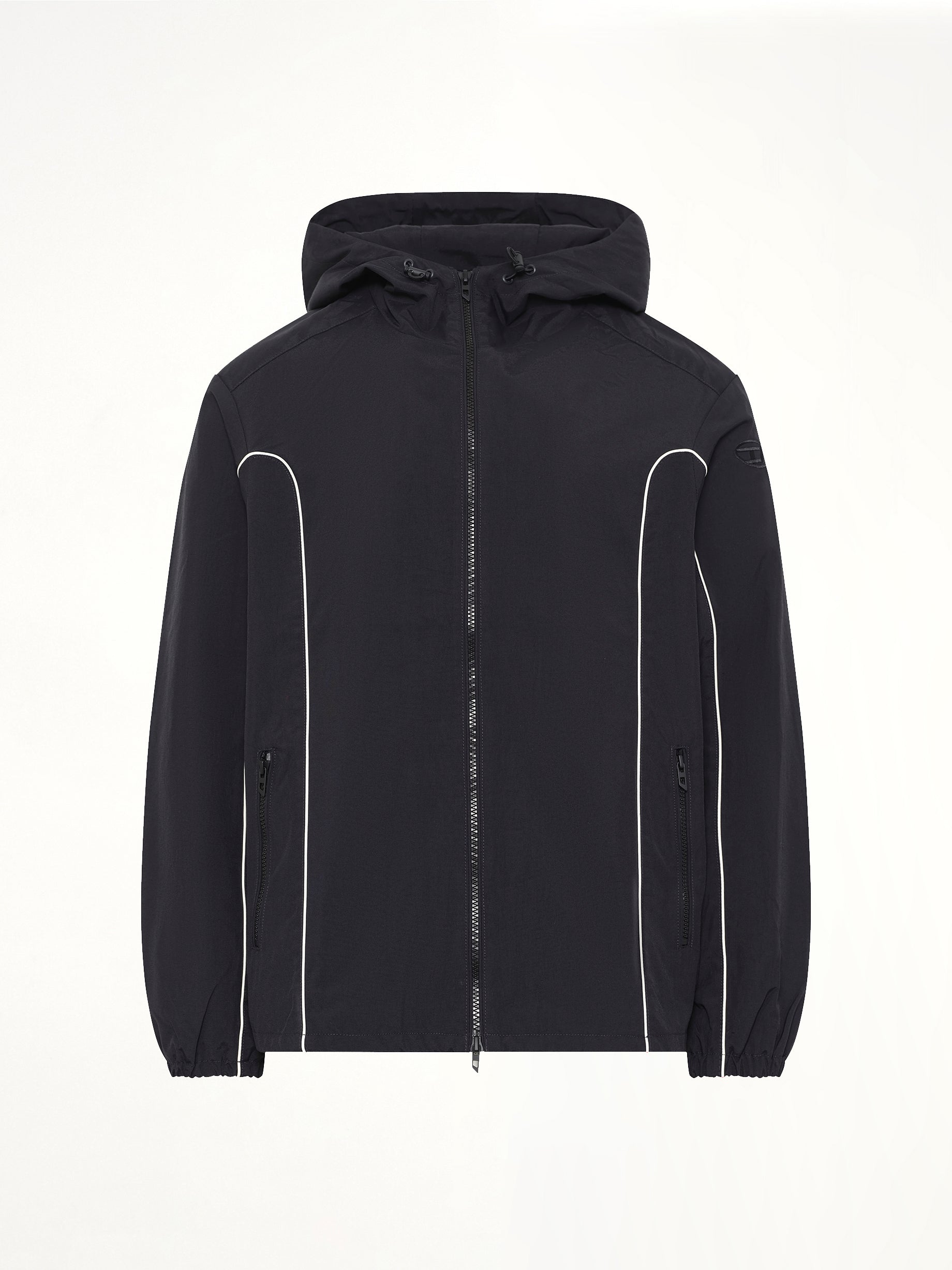 DIESEL J-HIVES-WRD Jacket in Black Product Photo from MARAIS
