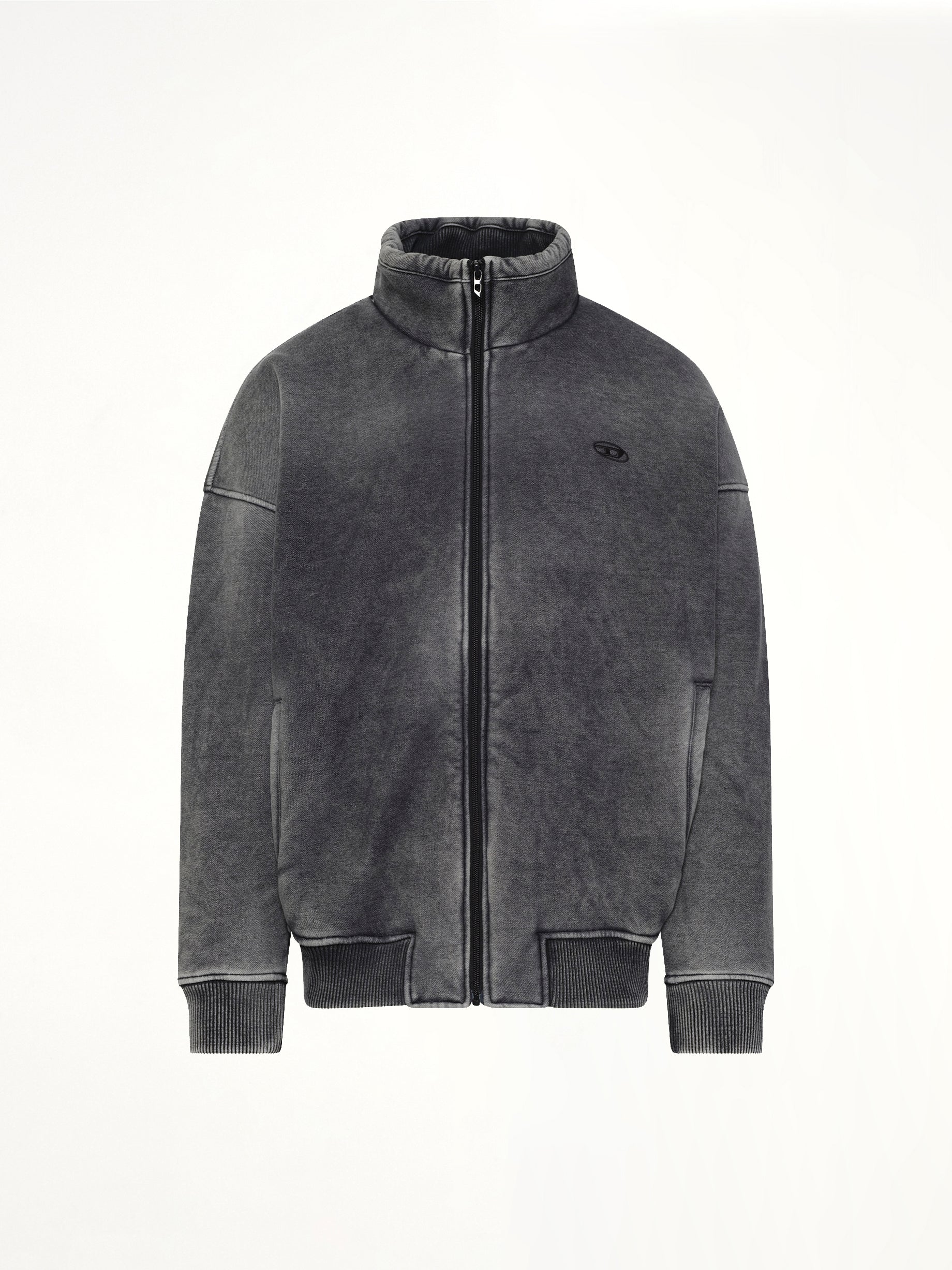 DIESEL S-BATEL-V1 Zip Jacket in Grey Product Photo from MARAIS