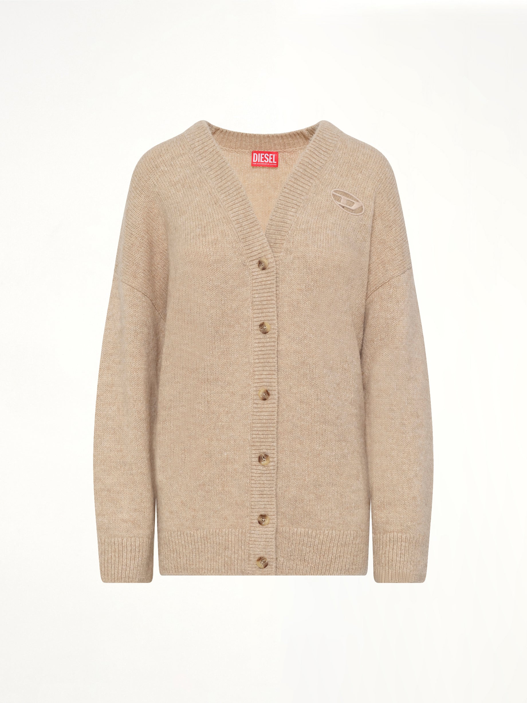 DIESEL M-AREELA Cardigan in Brown Product Photo from MARAIS