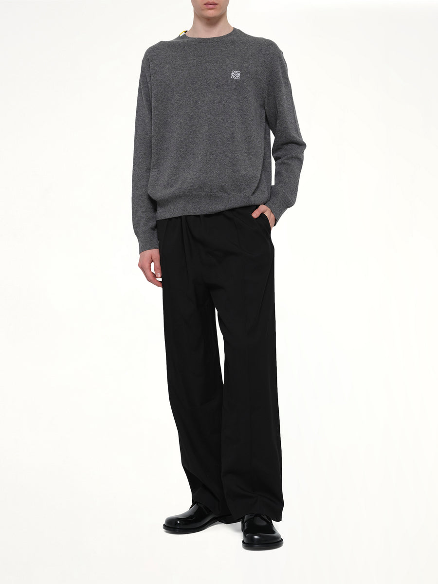 Anagram Knit Sweater in Grey