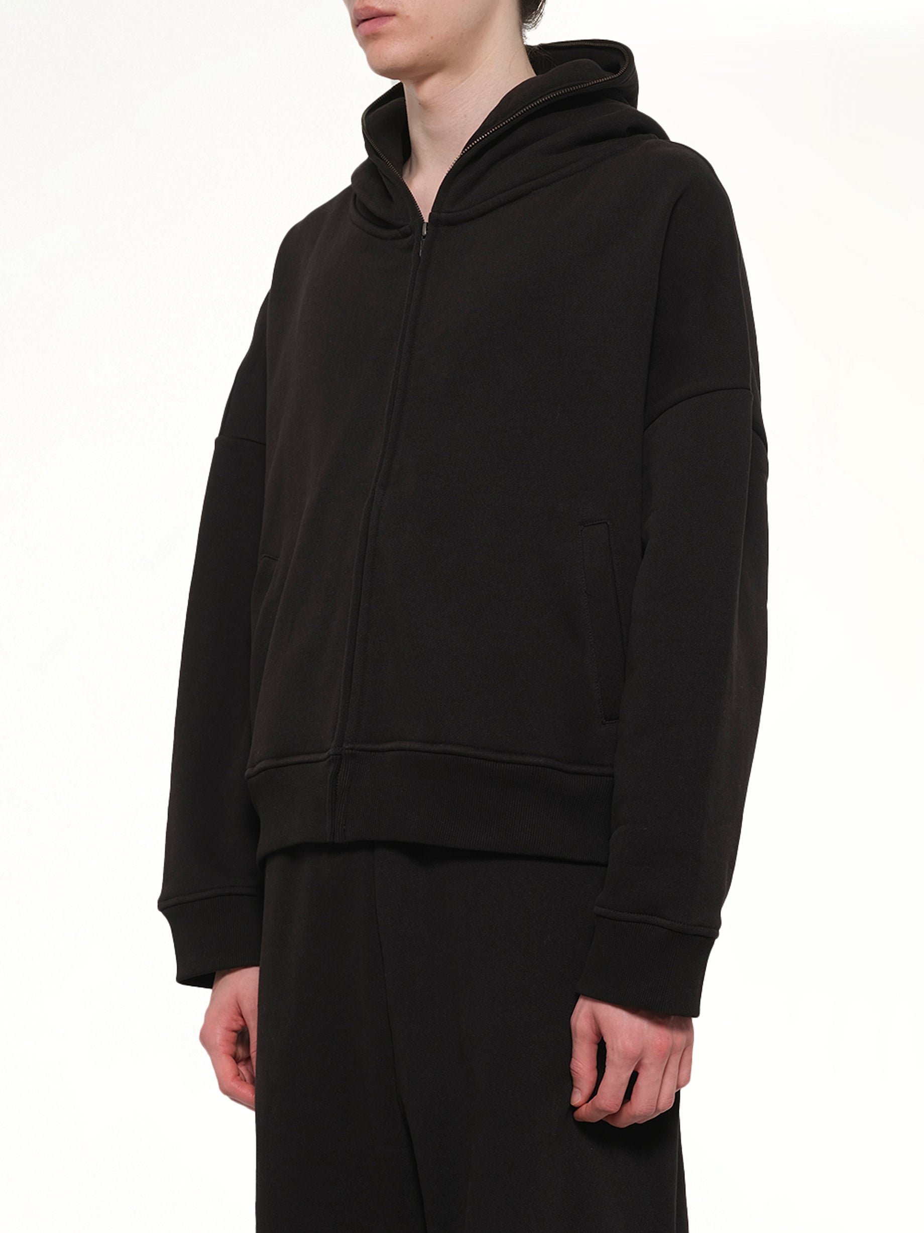 ENTIRE STUDIOS Eternal Zip in Black Side View from MARAIS