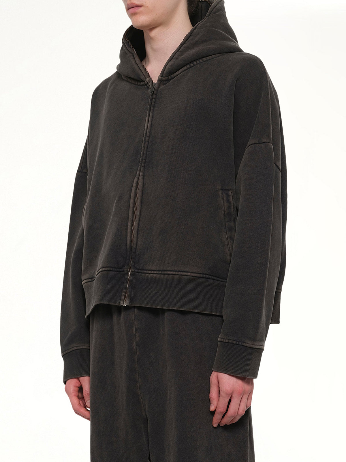 Eternal Zip in Washed Black