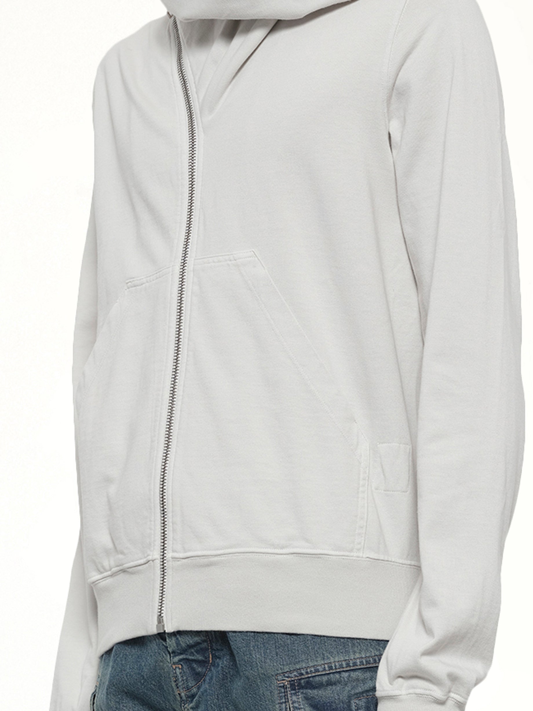 RICK OWENS DRKSHDW Mountain Hoodie in Milk Wash from MARAIS