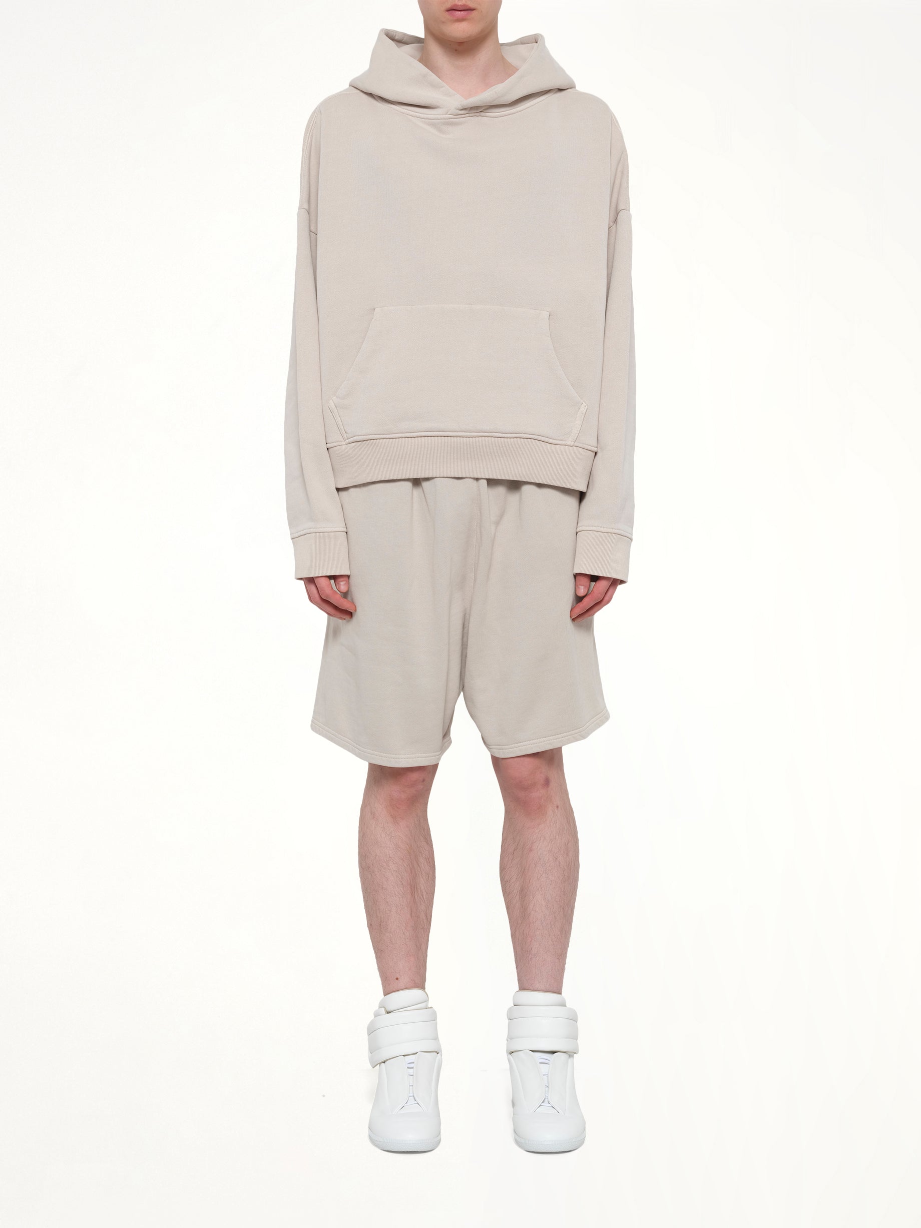 ENTIRE STUDIOS Heavy Hood in Off White Model View from MARAIS