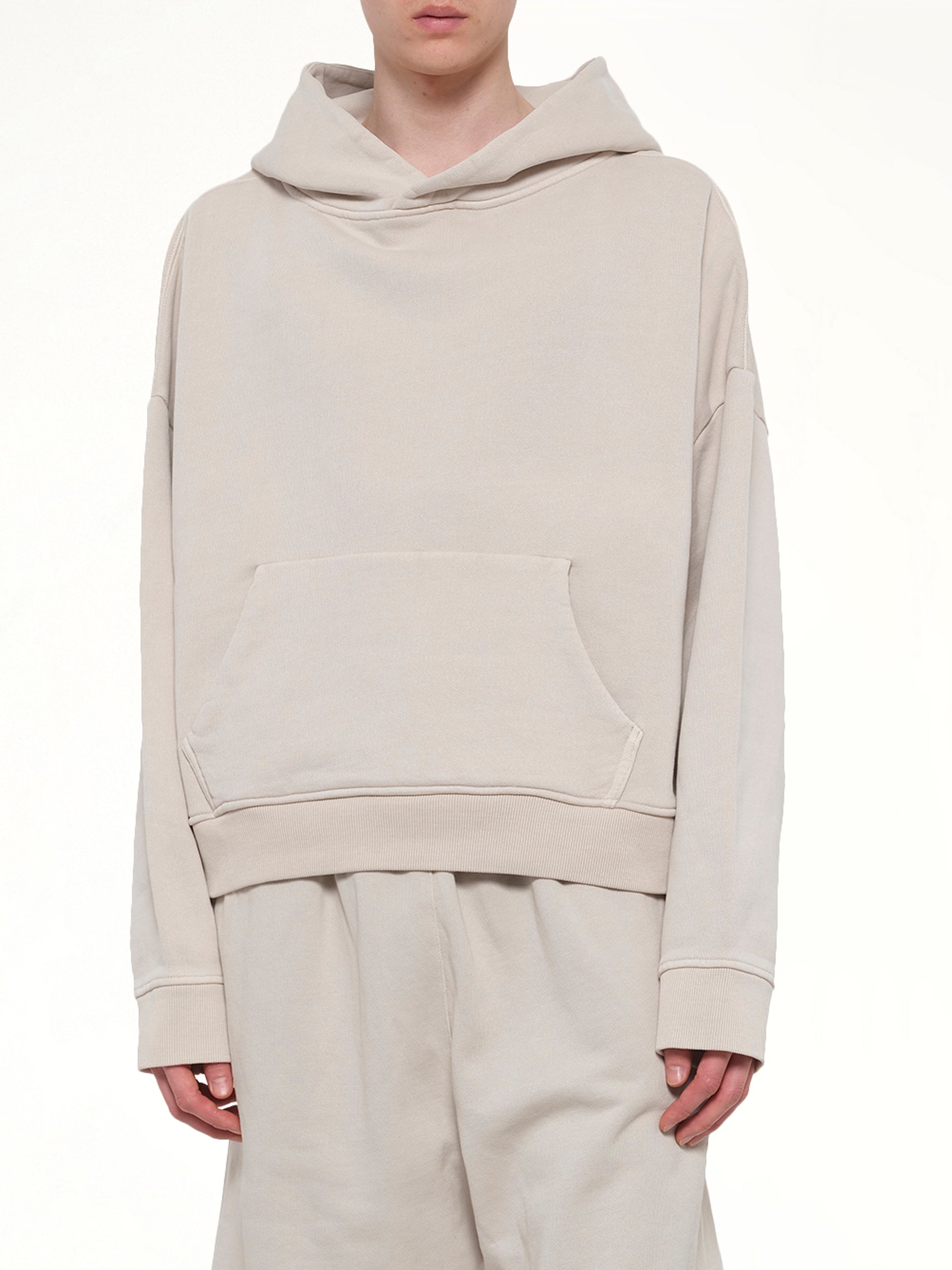ENTIRE STUDIOS Heavy Hood in Off White Detail Shot from MARAIS