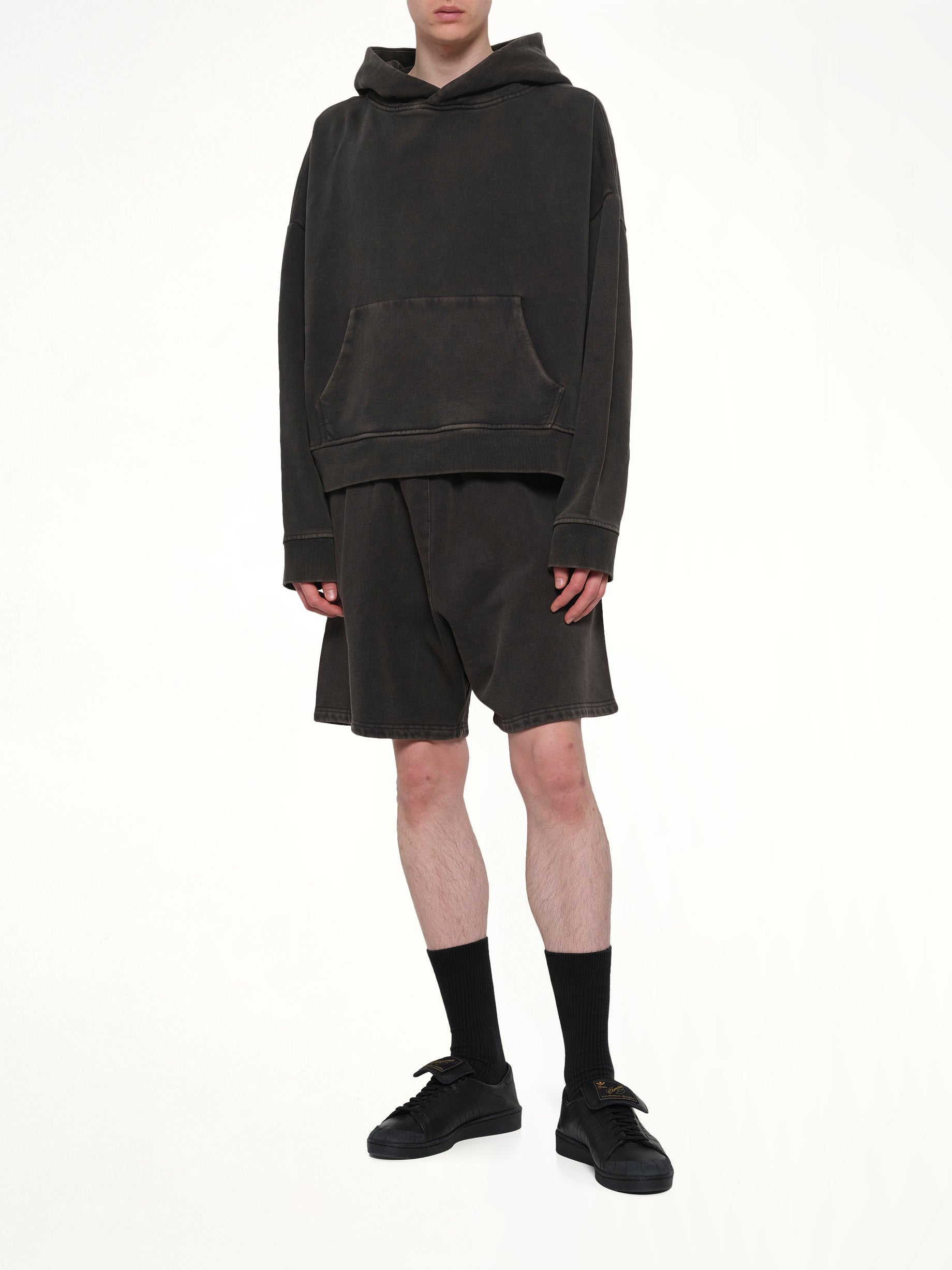 ENTIRE STUDIOS Heavy Hood in Washed Black Full Reference from MARAIS