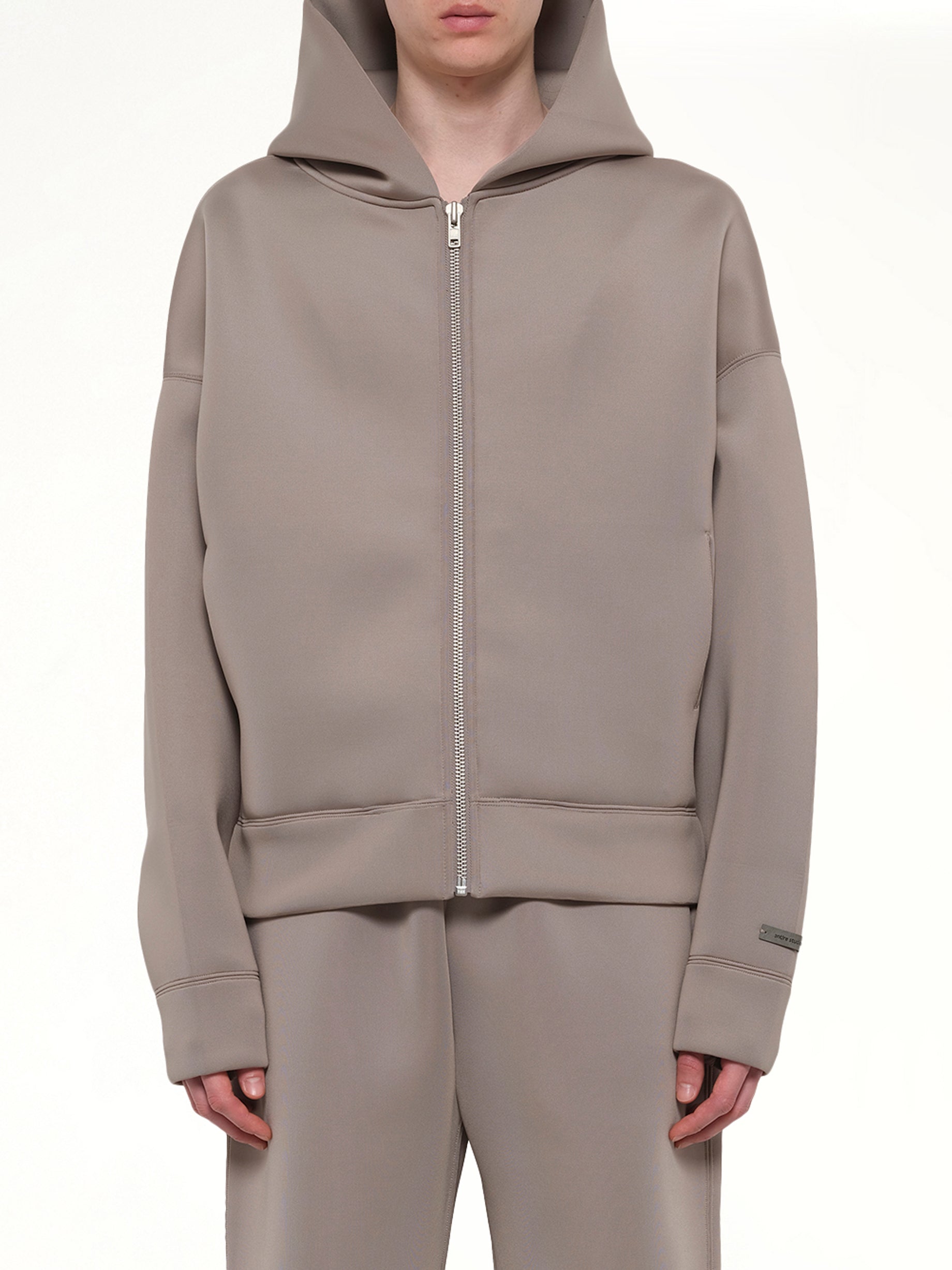 Scuba Zip Hood in Clay