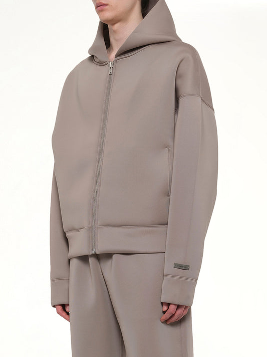 Scuba Zip Hood in Clay