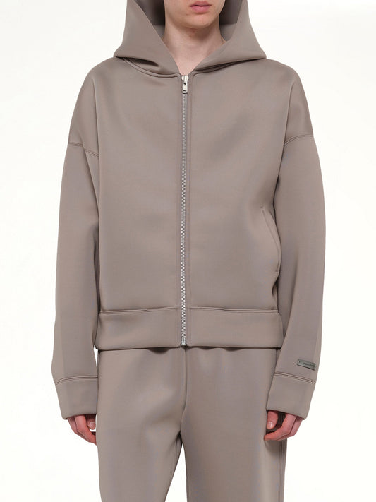 Scuba Zip Hood in Clay
