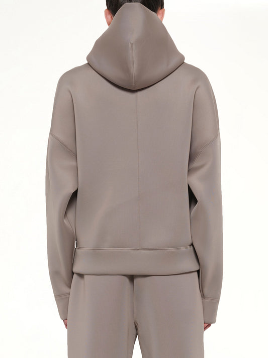 Scuba Zip Hood in Clay