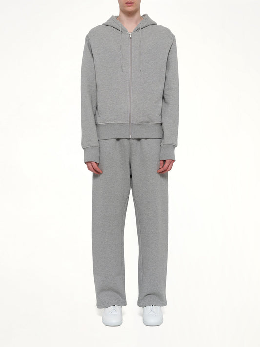 Slim Zip Up in Grey Marle