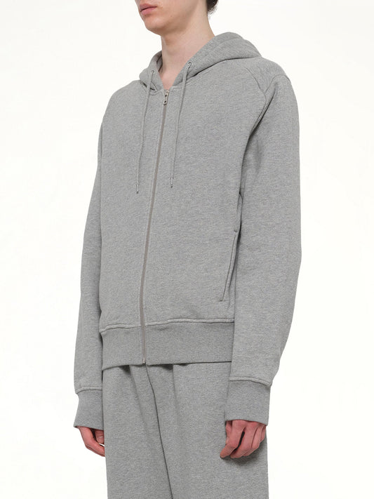 Slim Zip Up in Grey Marle