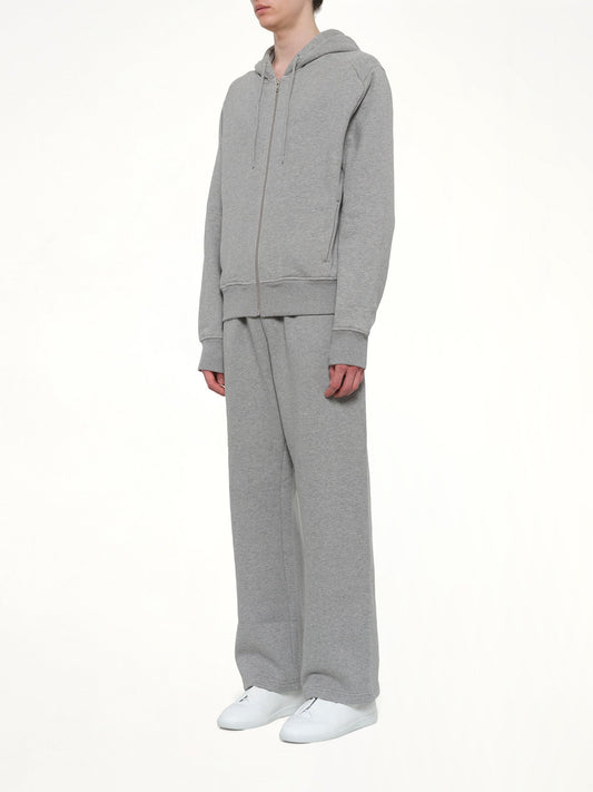 Slim Zip Up in Grey Marle