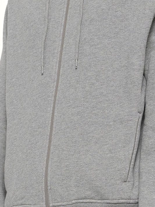 Slim Zip Up in Grey Marle