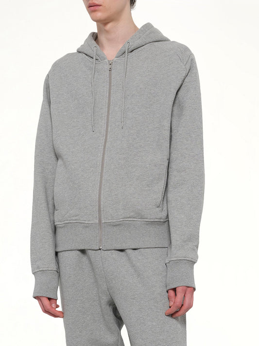 Slim Zip Up in Grey Marle
