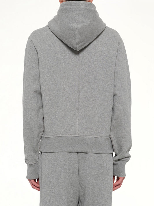 Slim Zip Up in Grey Marle