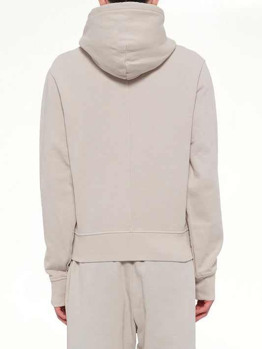 Slim Zip Up in Off White