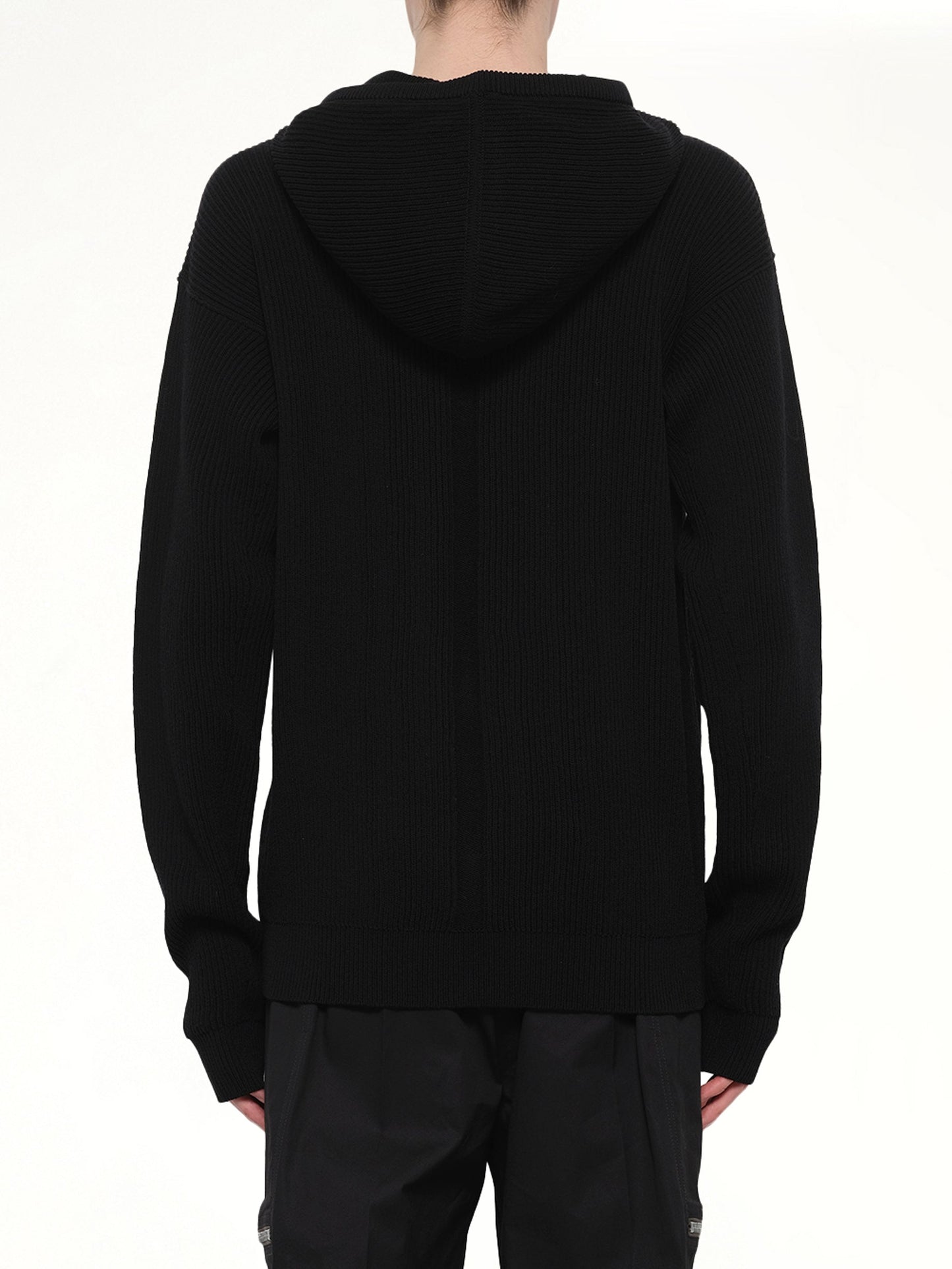 Zipped Hoodie in Black