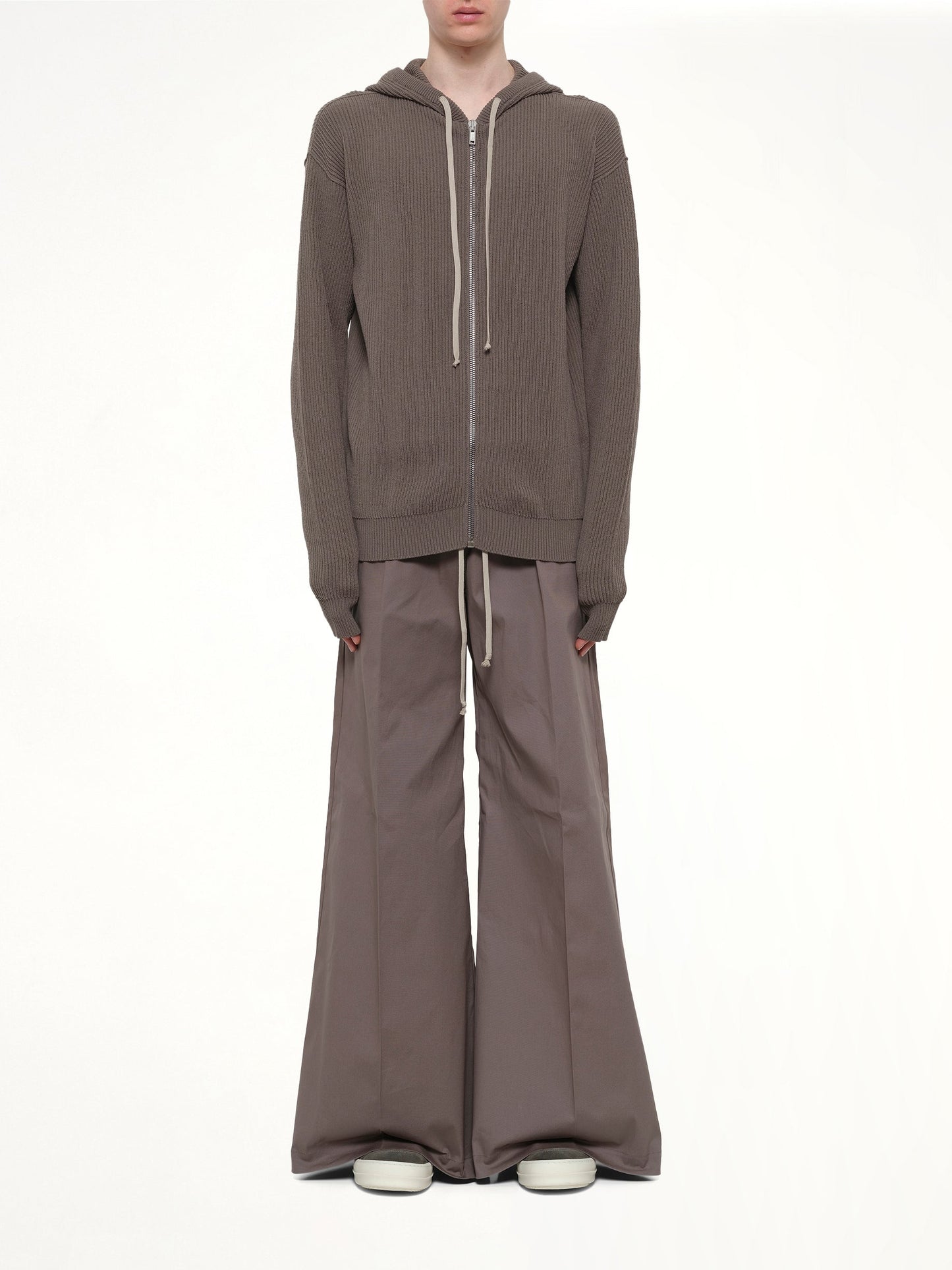 Zipped Hoodie in Dust