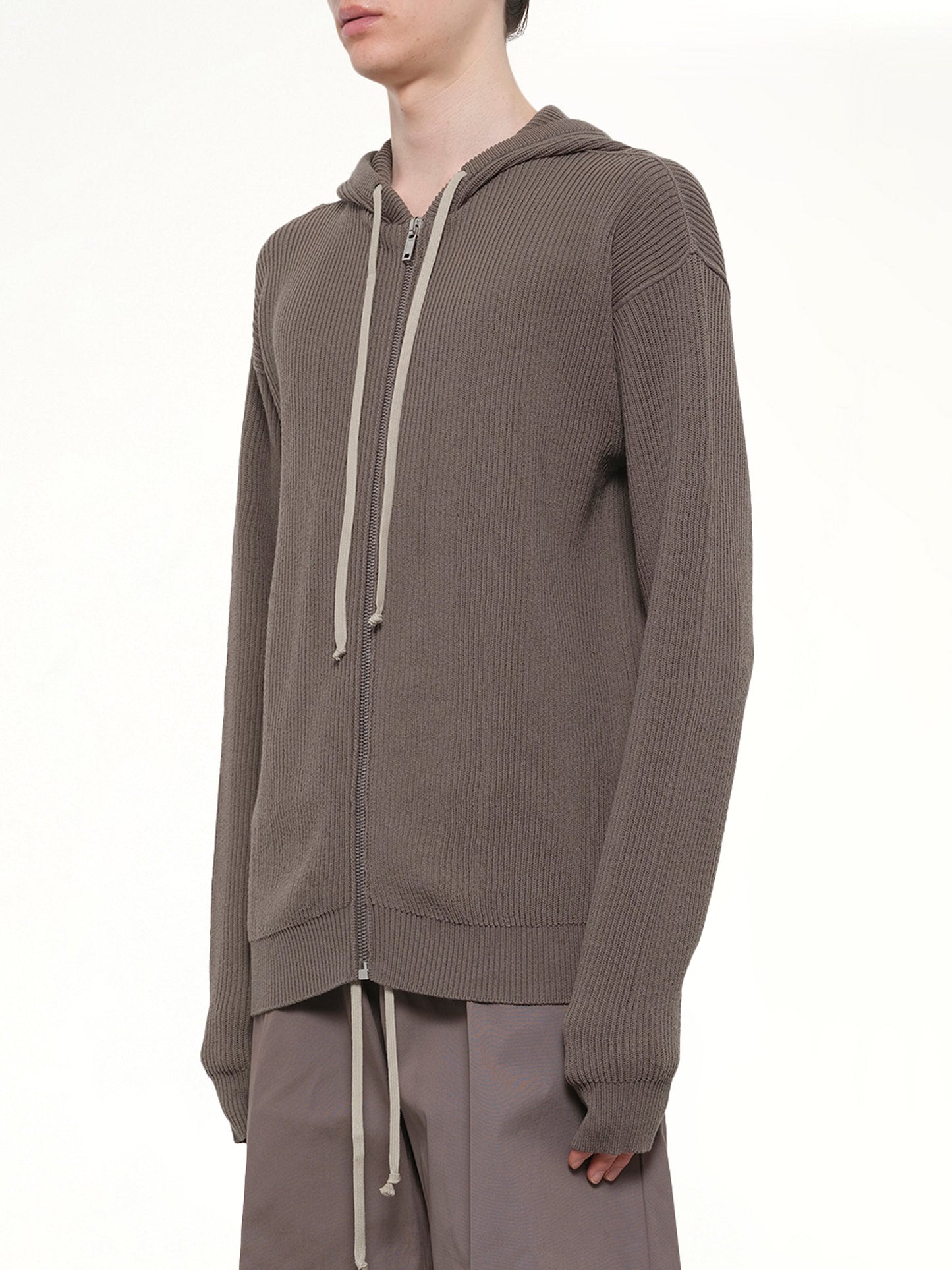 Zipped Hoodie in Dust
