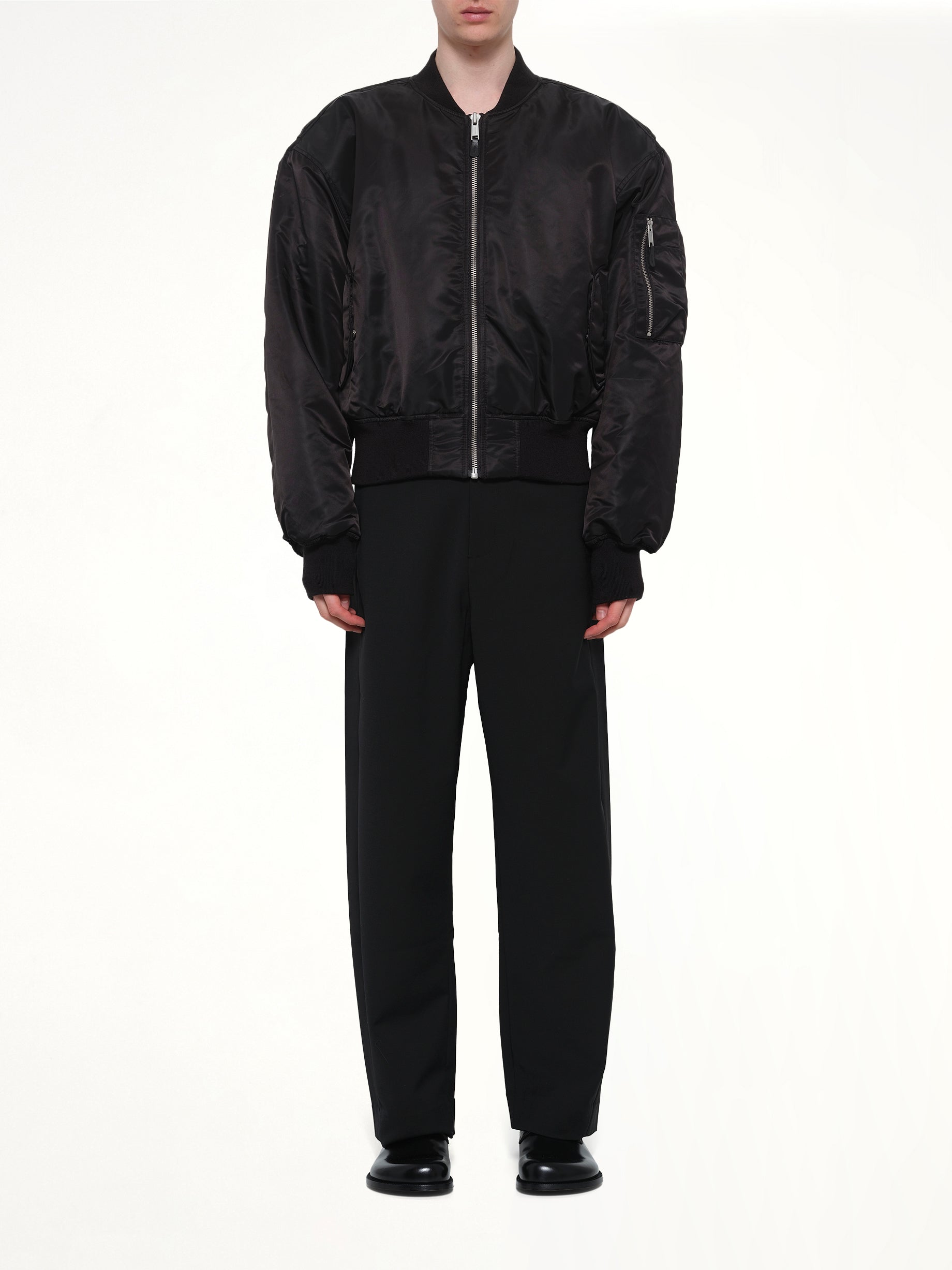 ENTIRE STUDIOS Cropped Broad Bomber in Oil Model View from MARAIS
