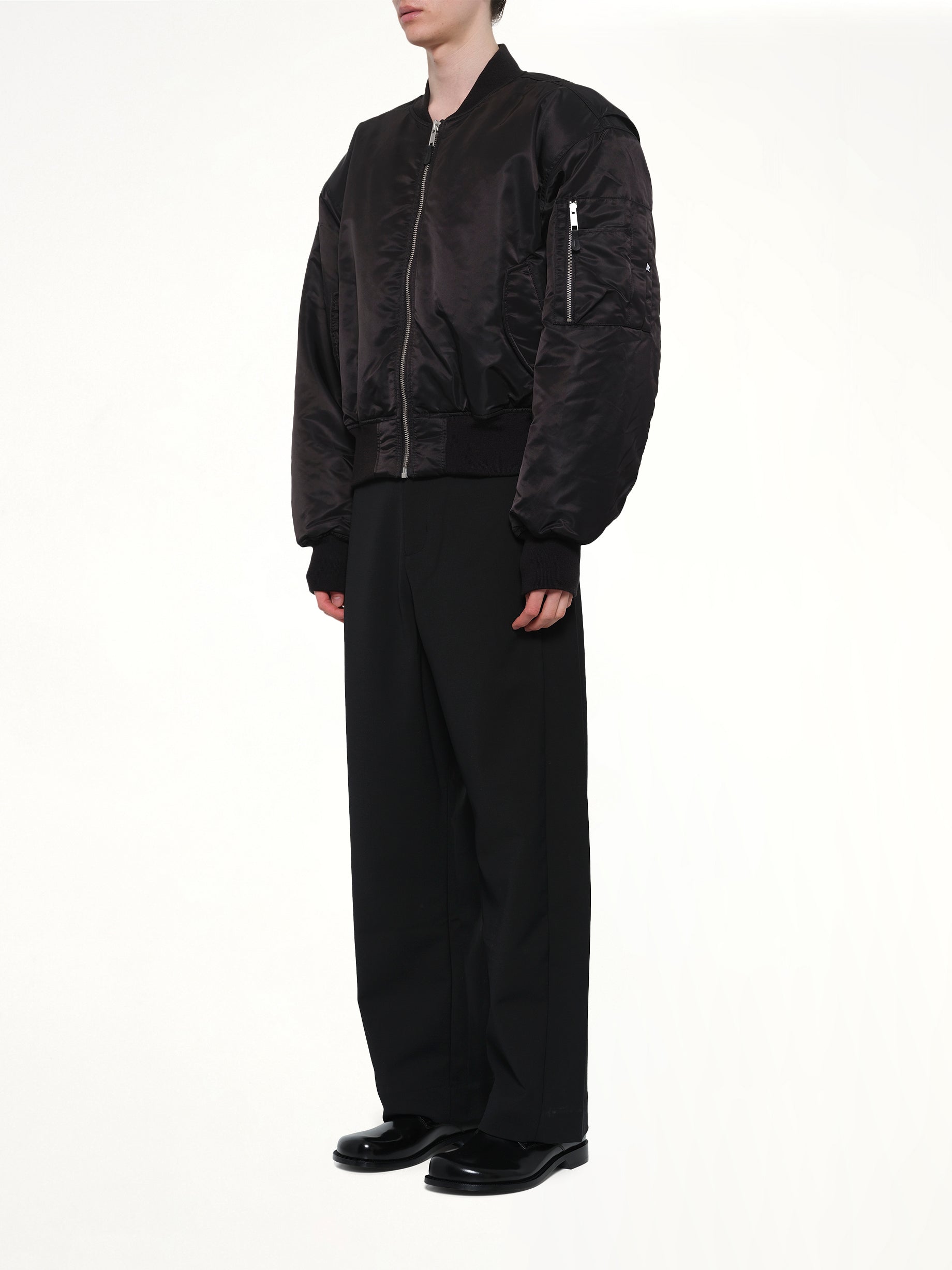 ENTIRE STUDIOS Cropped Broad Bomber in Oil Full Reference from MARAIS