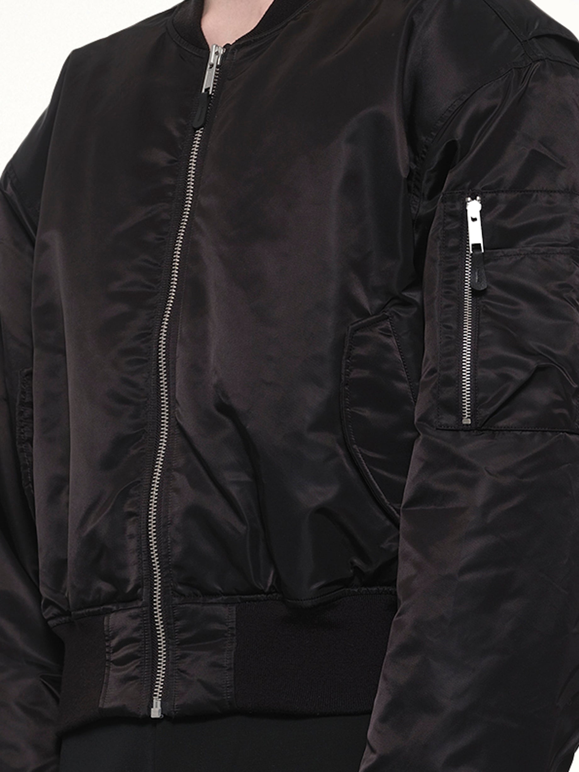 ENTIRE STUDIOS Cropped Broad Bomber in Oil from MARAIS