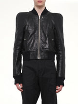 Temple Flight Leather Jacket in Black